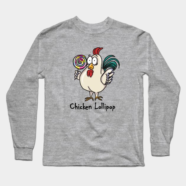 Chicken Lollipop | Grafck x NotPaperArt Long Sleeve T-Shirt by Grafck